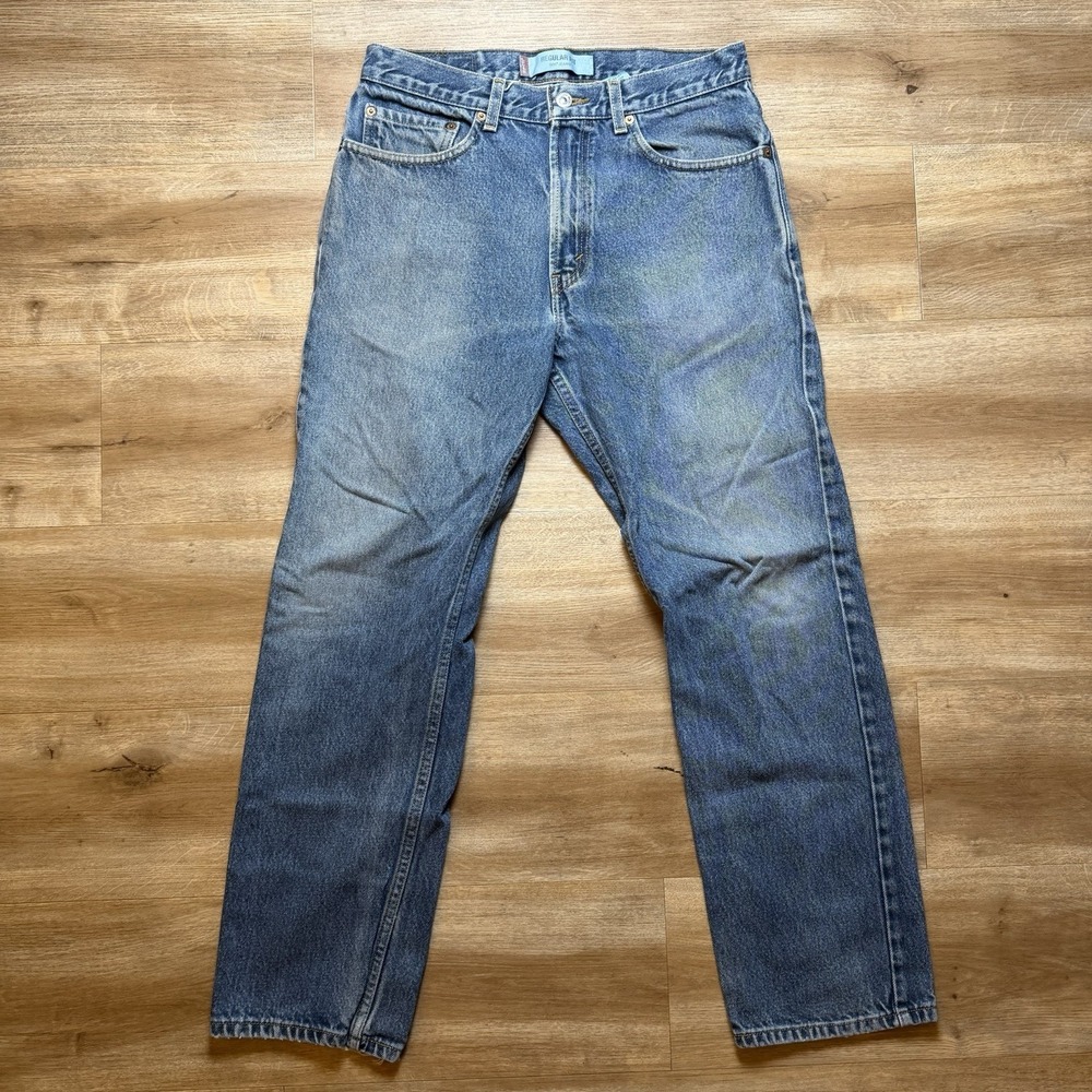 Vintage Levis 505 Jeans Mens 32x30 Blue Regular Fit Medium Wash Cotton Denim Y2K